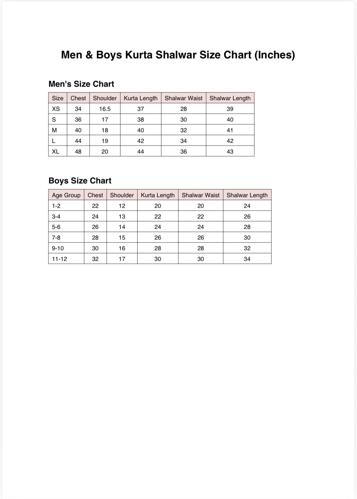 Zaya - Father & son set